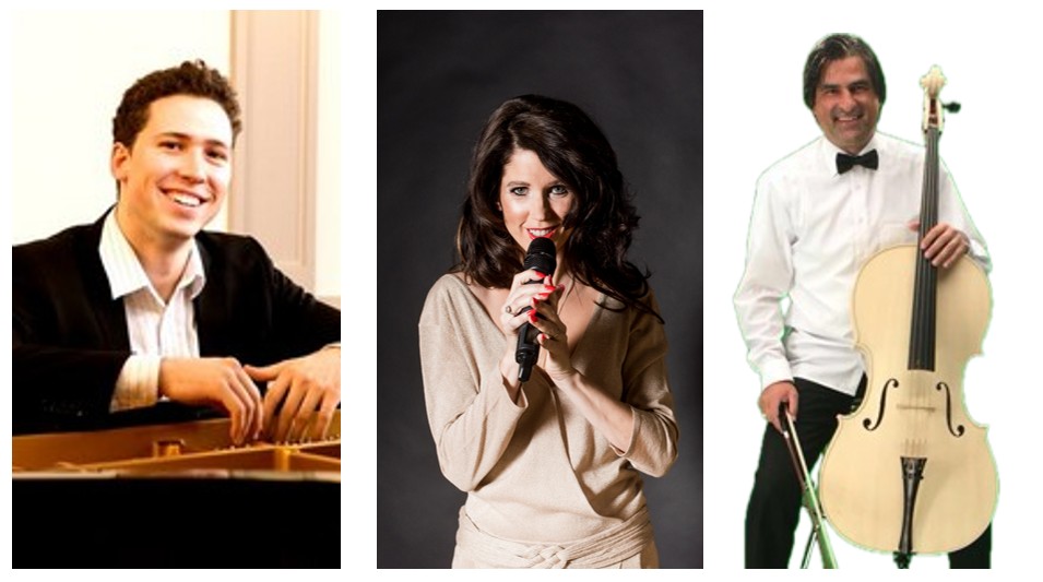 Trio: Pianist, Gunvor und Cellist